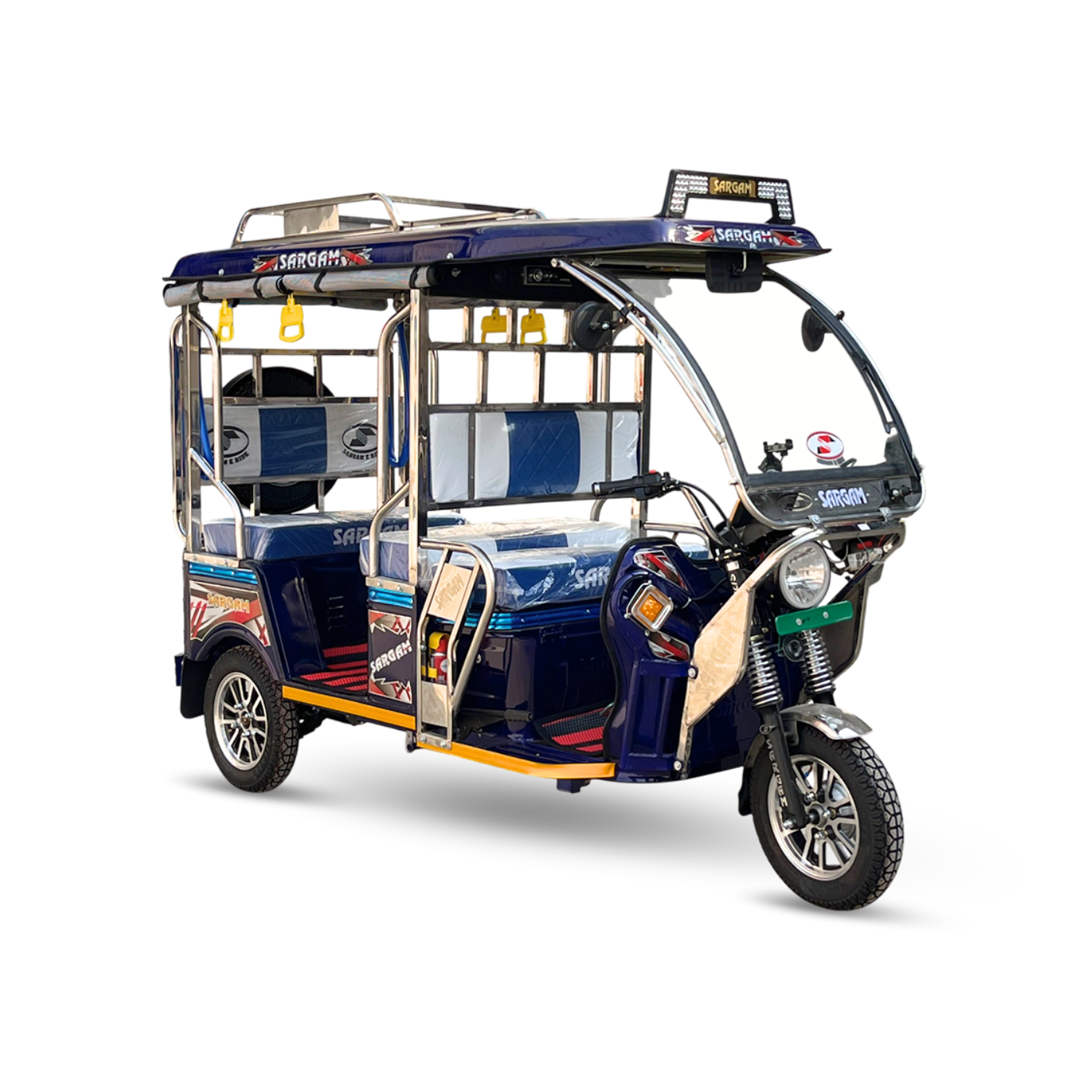 Blue Electric Rickshaw